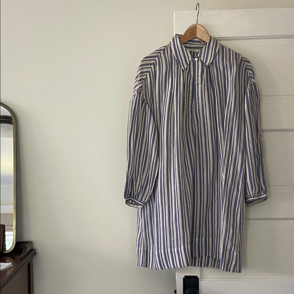 Doen Marne Dress in Blue Villandry Stripe